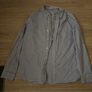Vineyard Vines Gray and White Gingham Shirt